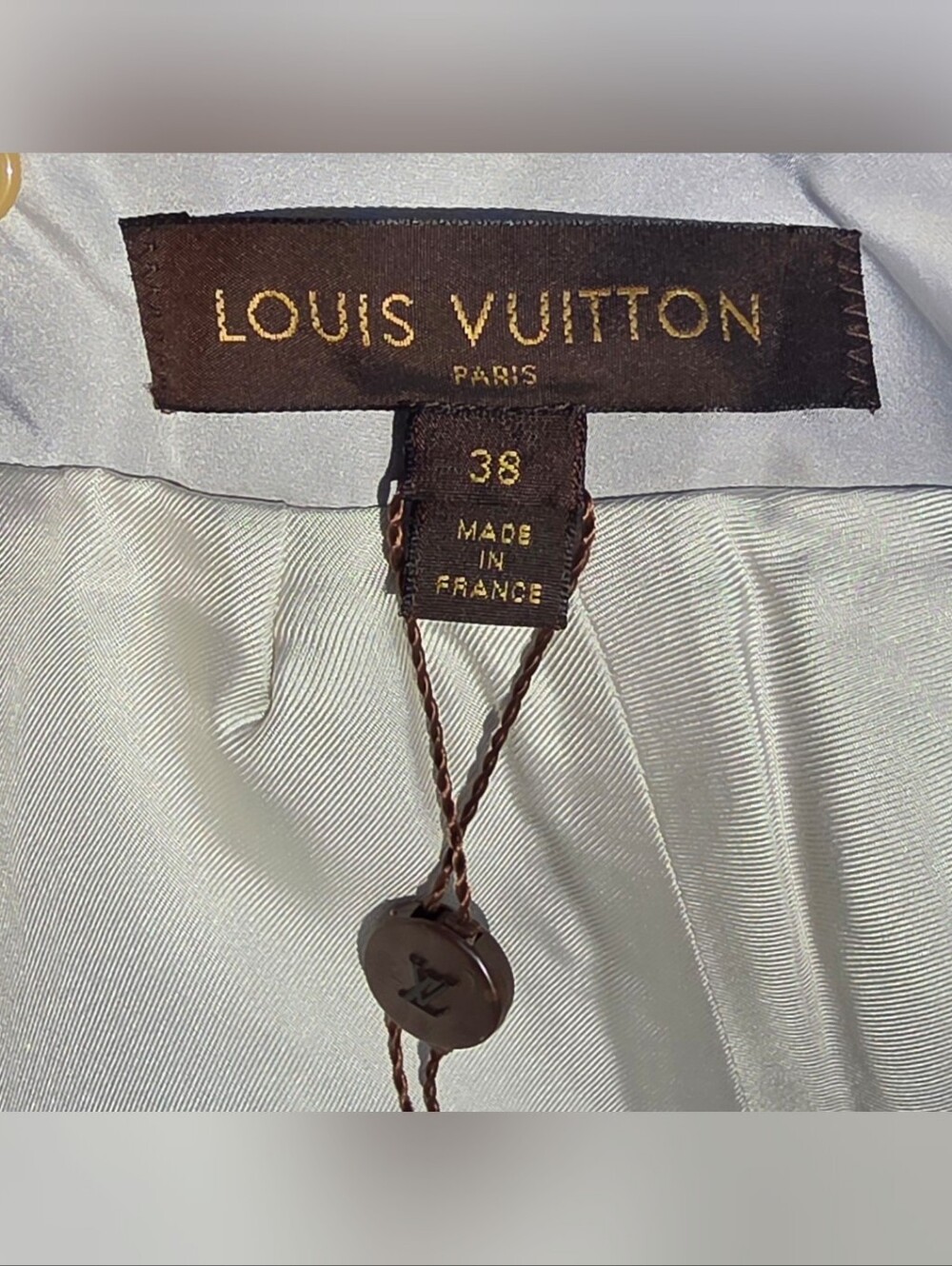 Louis Vuitton Fall 2007 Look 30 Light Grey Wool Silk Lined Midi Skirt FR 38/US 6 - Picture 7 of 8